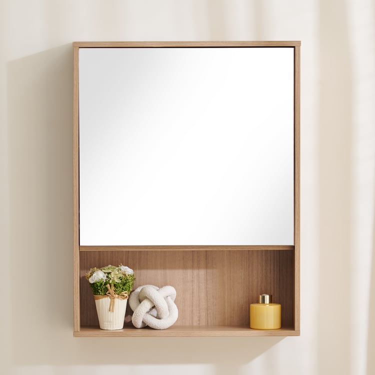 Futura Cyrus Wooden Wall Mounted Vanity Mirror Cabinet - 50.8x12.7x66cm