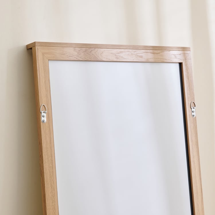 Futura Dyson Wall Mirror with Shelf - Brown