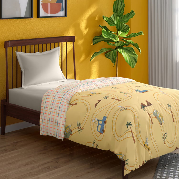 PORTICO Happiness Cotton Printed Single Comforter