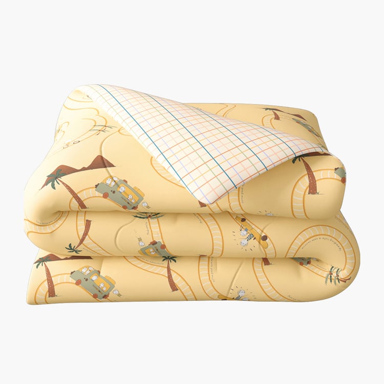 PORTICO Happiness Cotton Printed Single Comforter