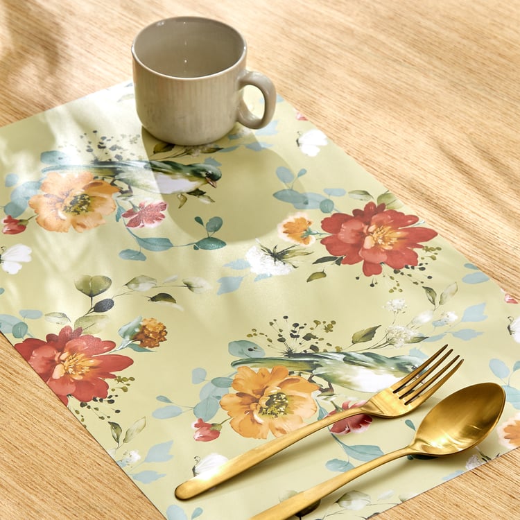 Mandarin Harvey Set of 6 Polypropylene Printed Placemat