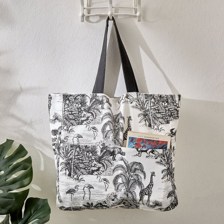 Minerals Animal Printed Tote Bag