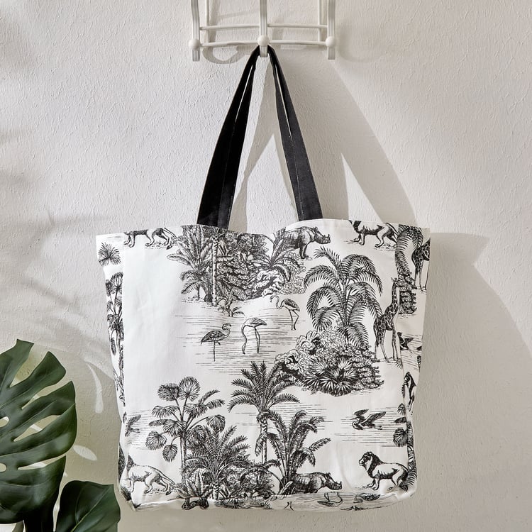 Minerals Animal Printed Tote Bag