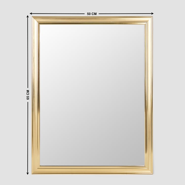 Reflection Auric Gold Tunes Glass Wall Mirror - 50x65cm