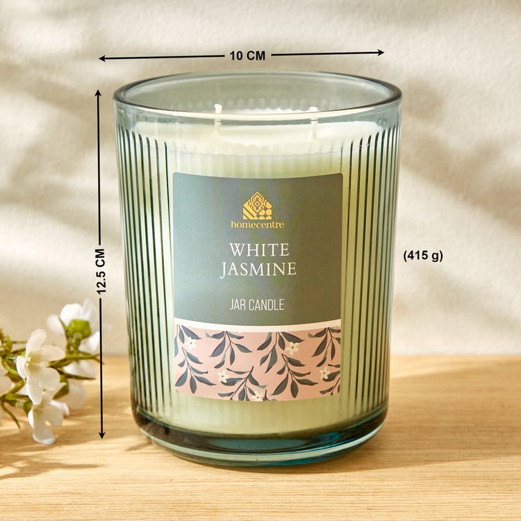 Utopia White Jasmine Scented Jar Candle