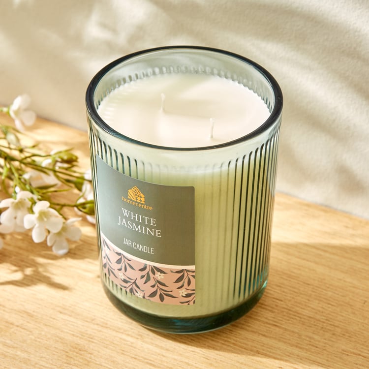 Utopia White Jasmine Scented Jar Candle