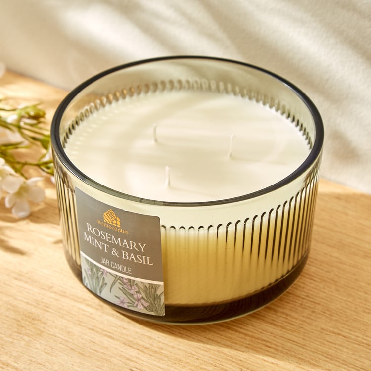 Utopia Rosemary Mint and Basil Scented Jar Candle