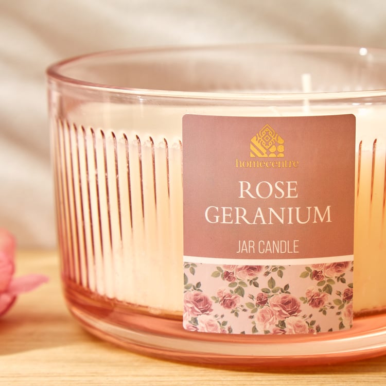 Utopia Rose Geranium Scented Jar Candle