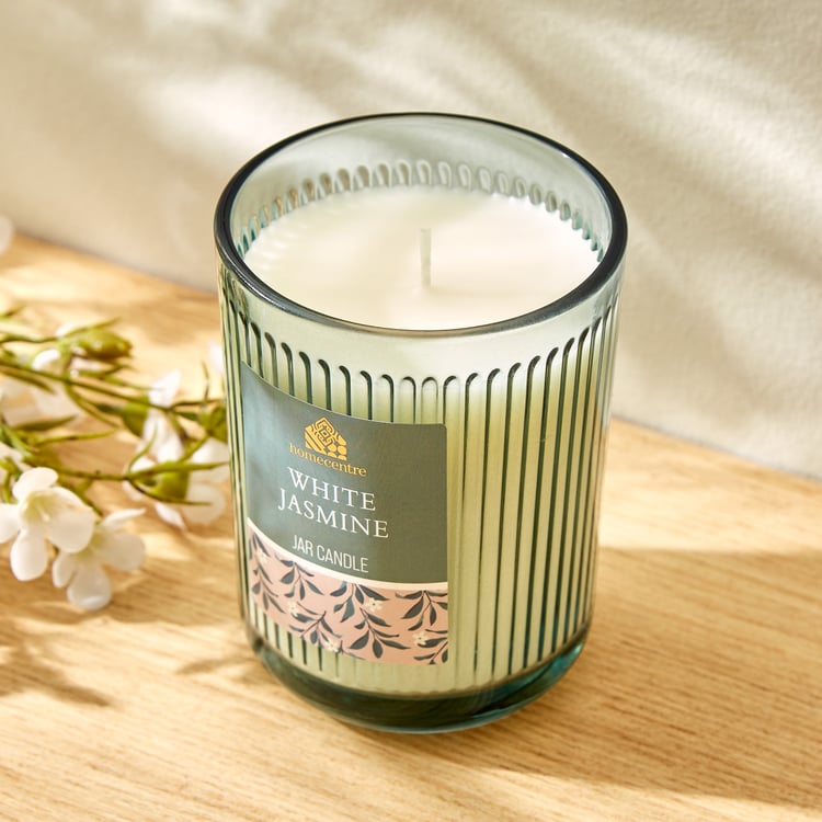 Utopia White Jasmine Scented Jar Candle