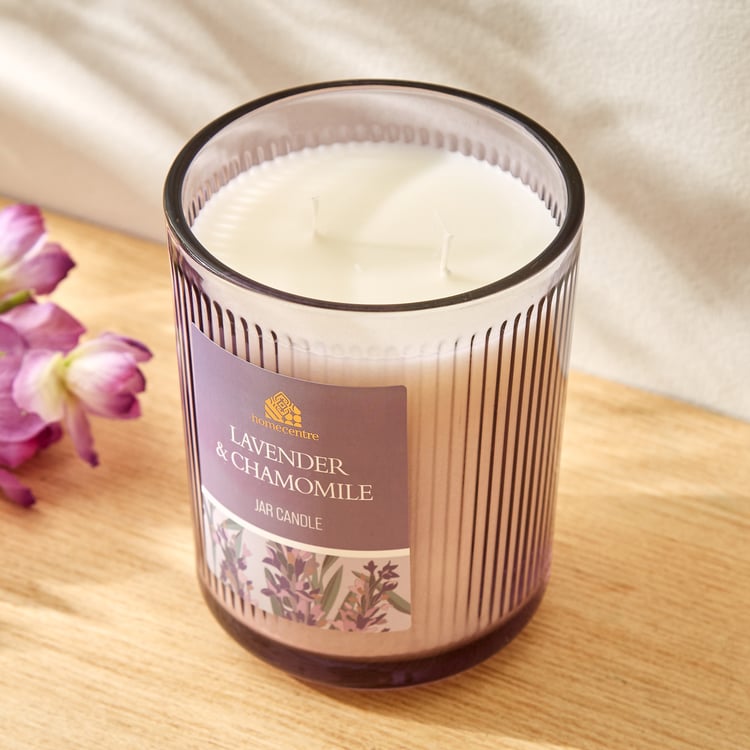 Utopia Lavender and Chamomile Scented Jar Candle