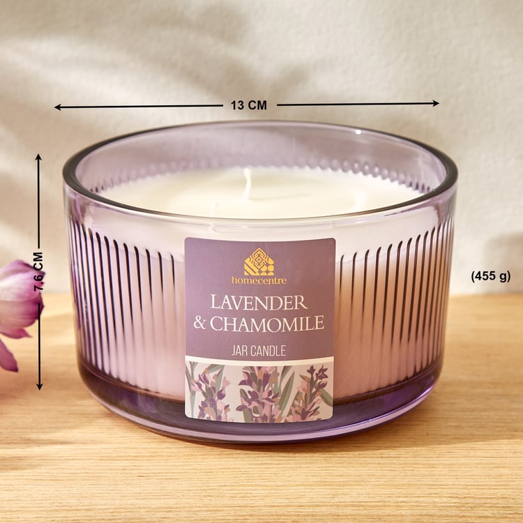 Utopia Lavender and Chamomile Scented Jar Candle