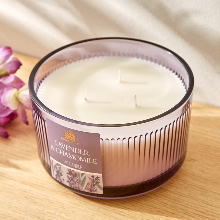 Utopia Lavender and Chamomile Scented Jar Candle