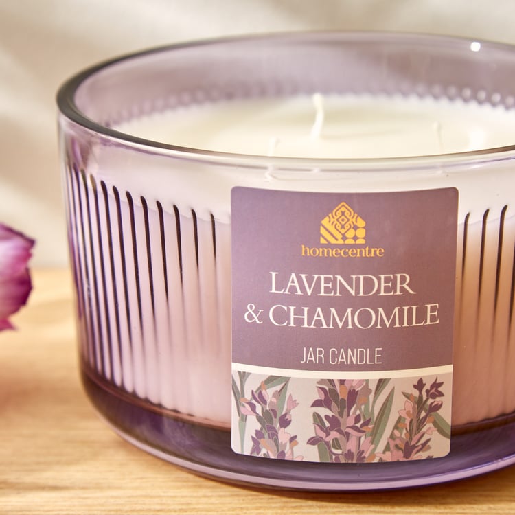 Utopia Lavender and Chamomile Scented Jar Candle