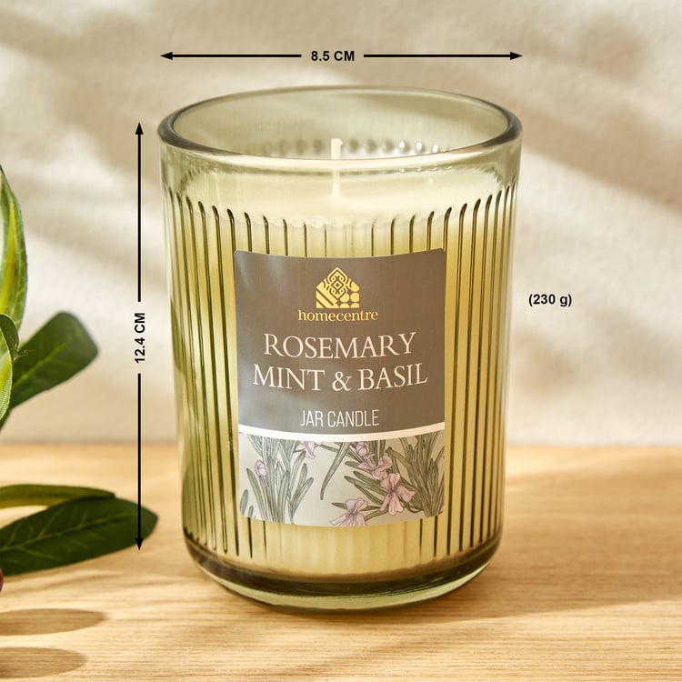 Utopia Rosemary Mint and Basil Scented Jar Candle