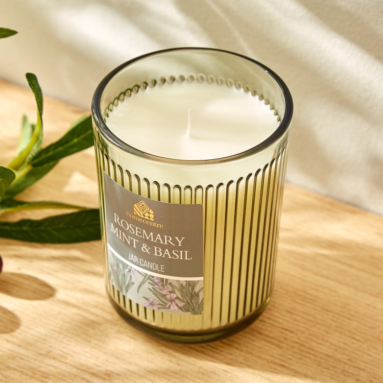 Utopia Rosemary Mint and Basil Scented Jar Candle