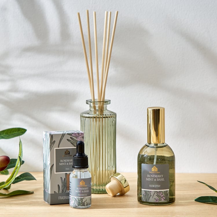 Utopia Rosemary Mint and Basil Reed Diffuser Set