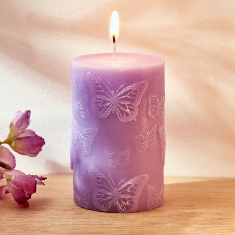 Redolence Purple Provence Lavender Pillar Candle