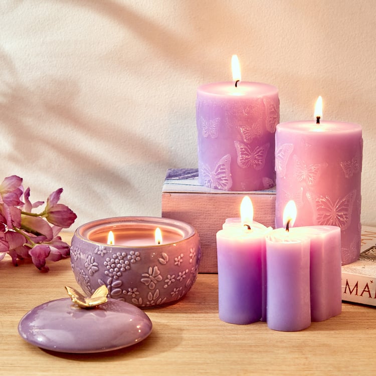 Redolence Purple Provence Lavender Pillar Candle