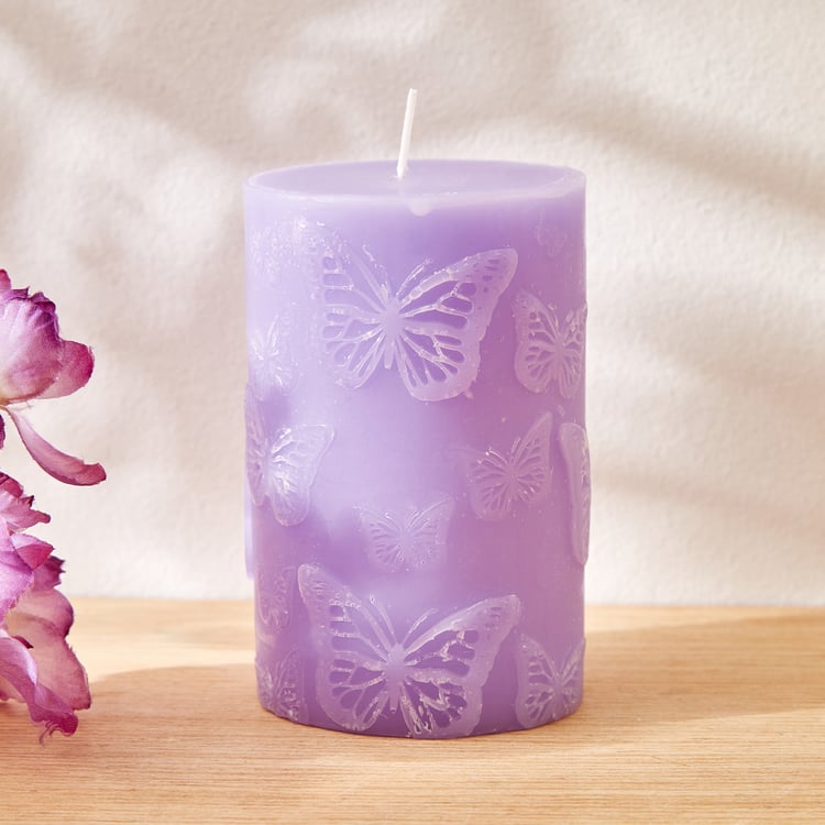 Redolence Purple Provence Lavender Pillar Candle