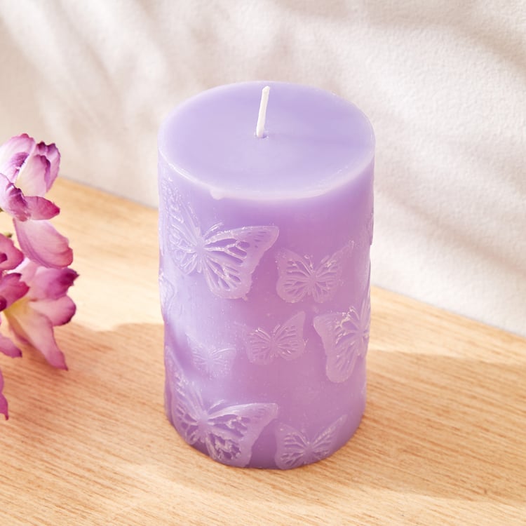 Redolence Purple Provence Lavender Pillar Candle