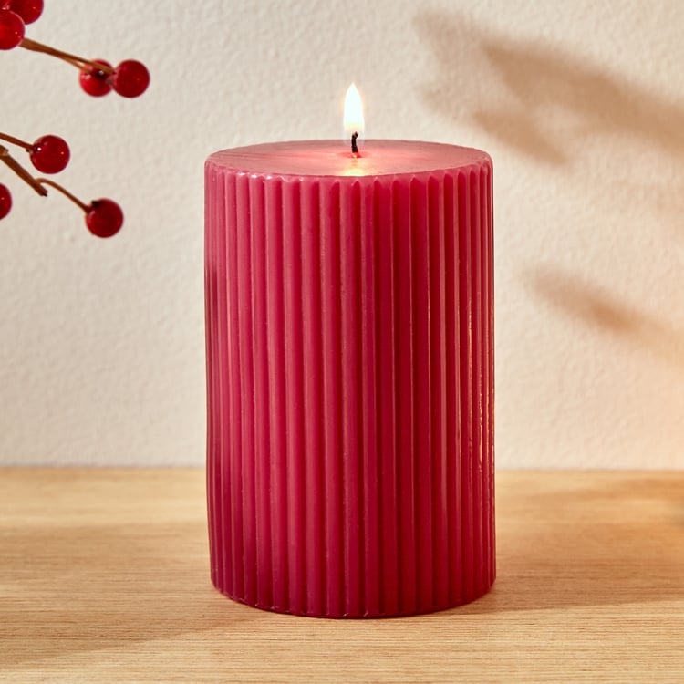 Redolence Russian Rubies Raspberry Scented Pillar Candle