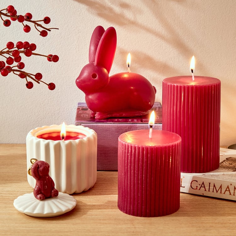 Redolence Russian Rubies Raspberry Scented Pillar Candle