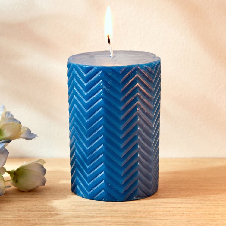 Redolence Egyptian Blue Cotton Linen Scented Pillar Candle