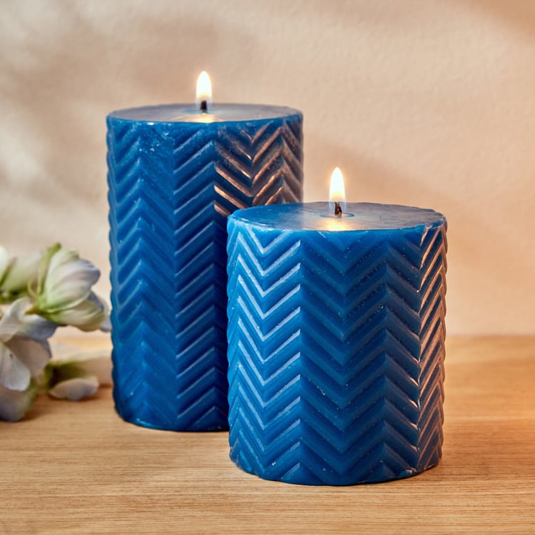 Redolence Egyptian Blue Cotton Linen Scented Pillar Candle