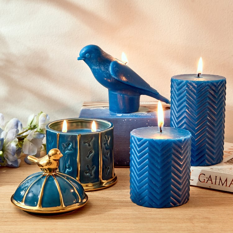 Redolence Egyptian Blue Cotton Linen Scented Pillar Candle