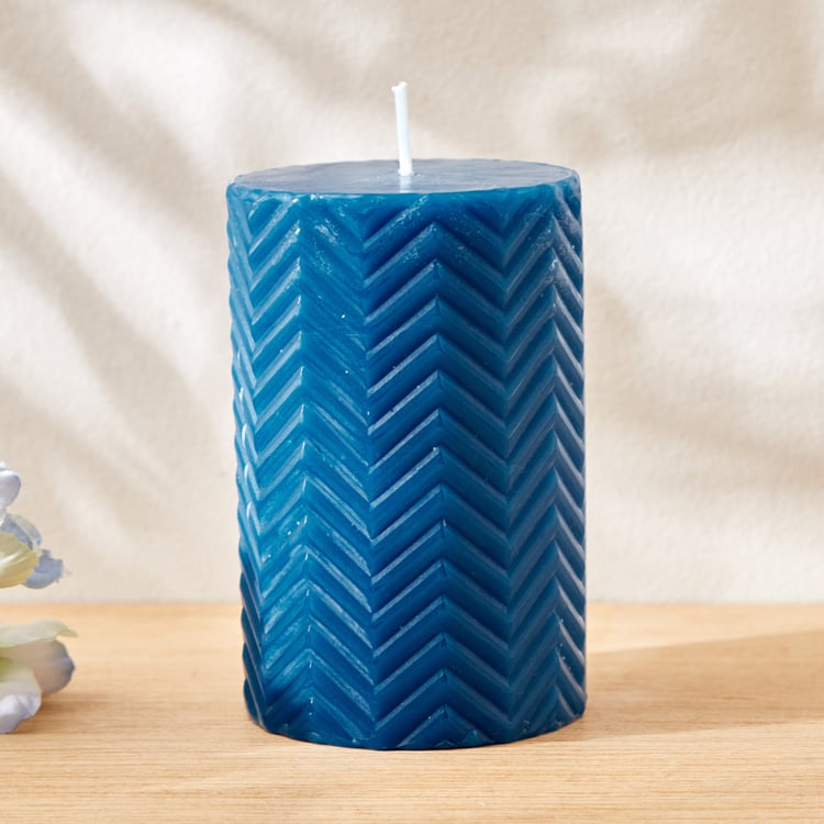 Redolence Egyptian Blue Cotton Linen Scented Pillar Candle