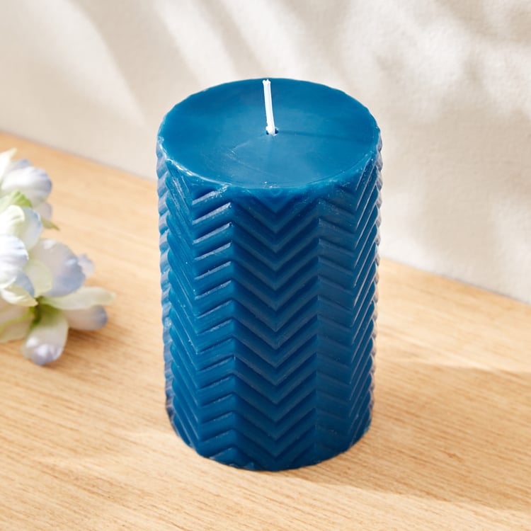 Redolence Egyptian Blue Cotton Linen Scented Pillar Candle