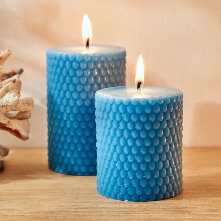 Redolence Atlantic Shimmers Marine Scented Pillar Candle