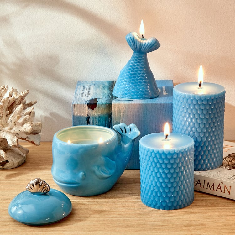 Redolence Atlantic Shimmers Marine Scented Pillar Candle