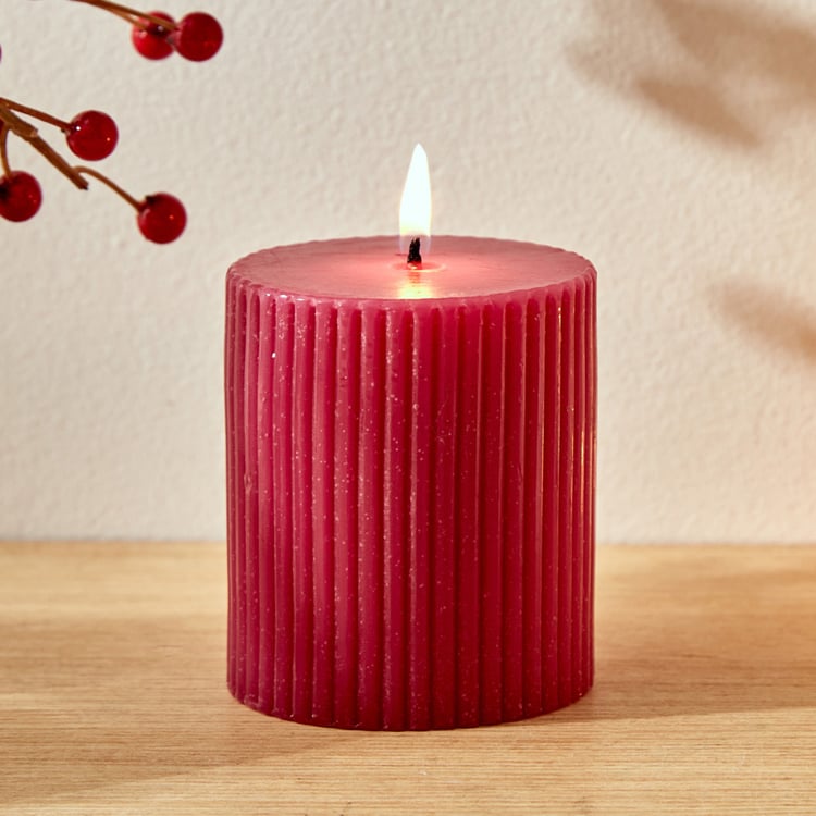 Redolence Russian Rubies Raspberry Scented Pillar Candle