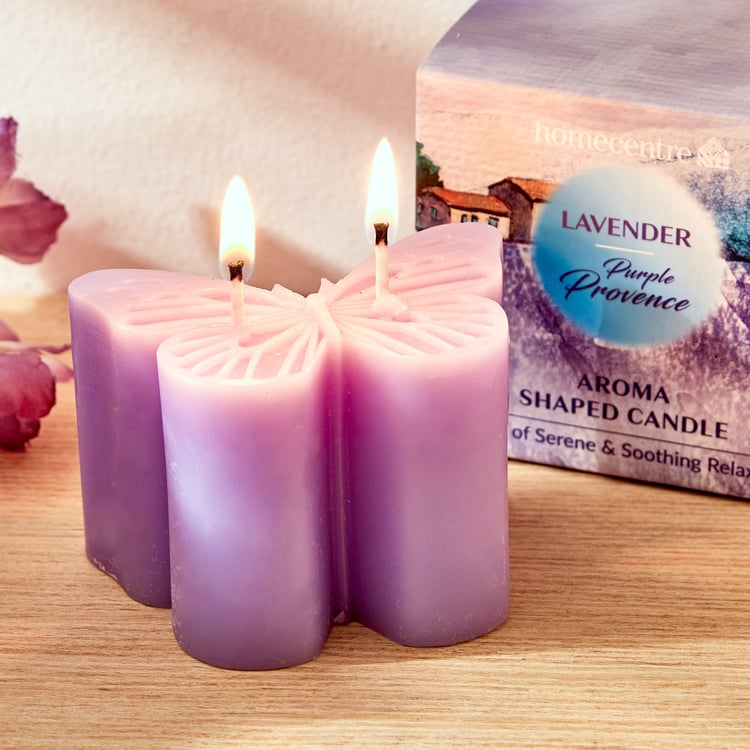 Redolence Purple Provence Lavender Scented Butterfly Candle