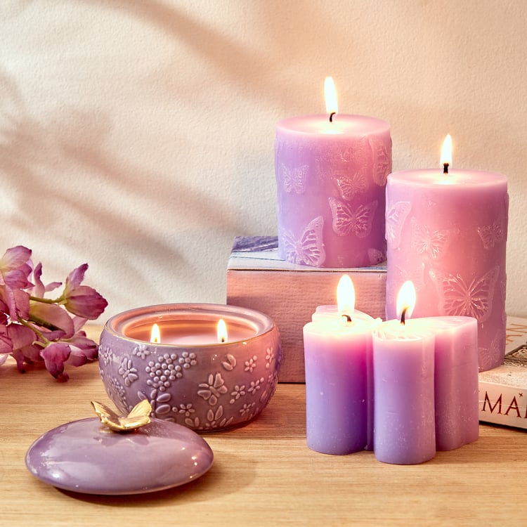 Redolence Purple Provence Lavender Scented Butterfly Candle