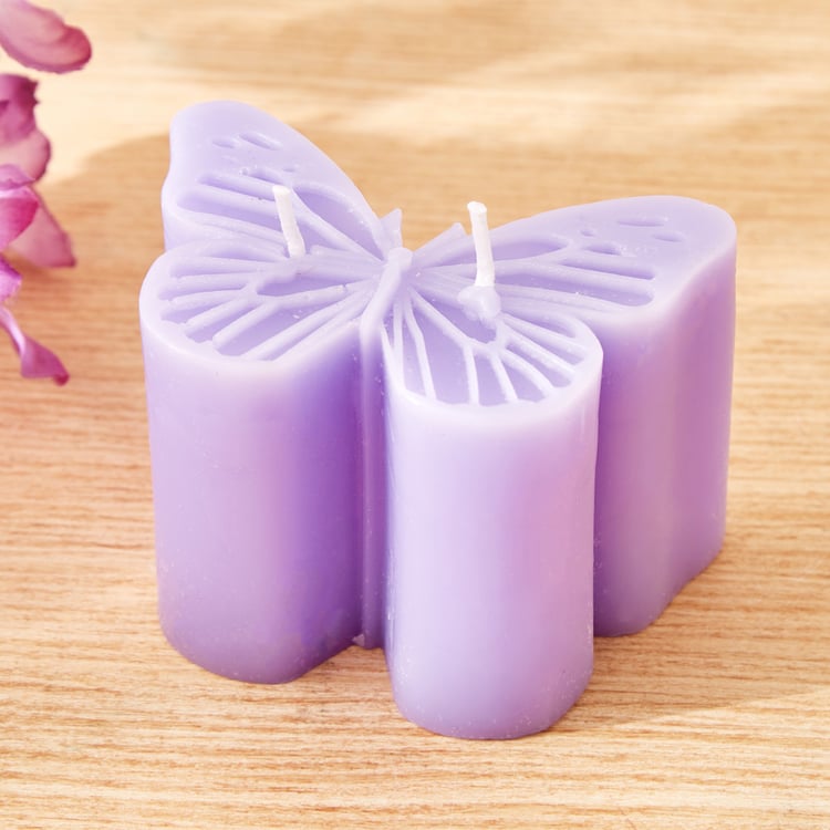 Redolence Purple Provence Lavender Scented Butterfly Candle