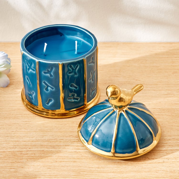 Redolence Egyptian Blue Cotton Linen Scented Jar Candle