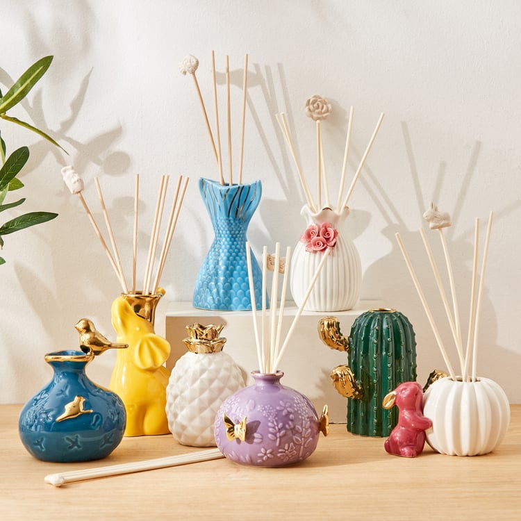 Redolence Ceramic Borneo Bliss Patchouli Reed Diffuser Set