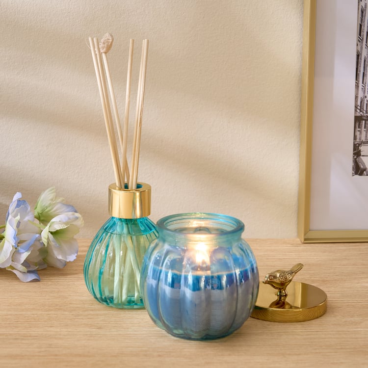 Redolence Egyptian Blue Cotton Linen Scented Bird Jar Candle