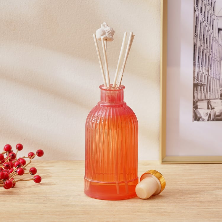Redolence Glass Russian Rubies Raspberry Reed Diffuser Set