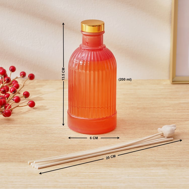 Redolence Glass Russian Rubies Raspberry Reed Diffuser Set