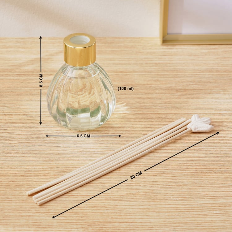 Redolence Glass Borneo Bliss Patchouli Reed Diffuser Set