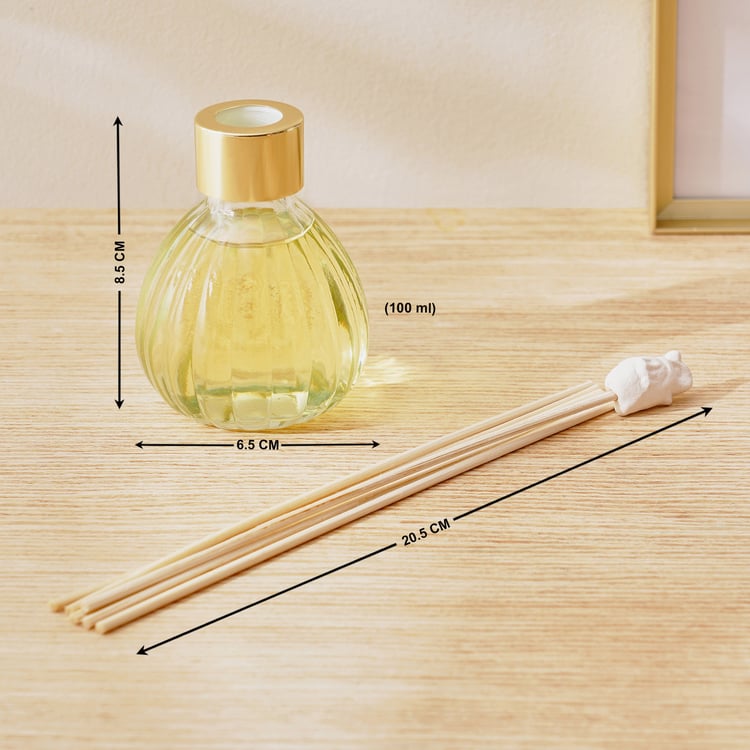 Redolence Glass Ceylon Brew Cinnamon Reed Diffuser Set