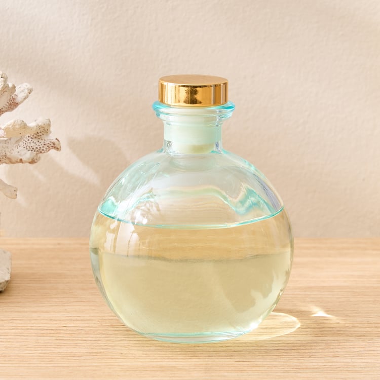 Redolence Glass Atlantic Shimmers Marine Reed Diffuser Set