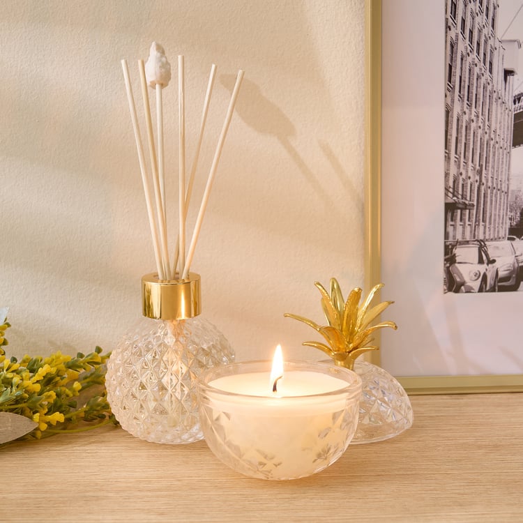 Redolence Glass Mojitos In Male Fresh Lime Reed Diffuser Set