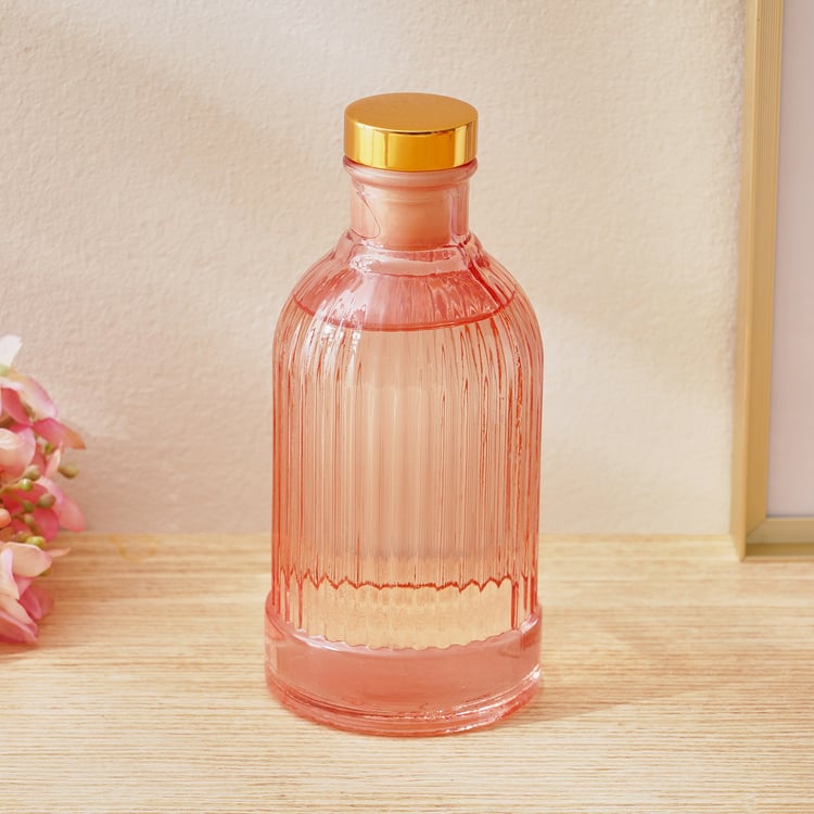 Redolence Glass Bulgarian Blush Rose Reed Diffuser Set