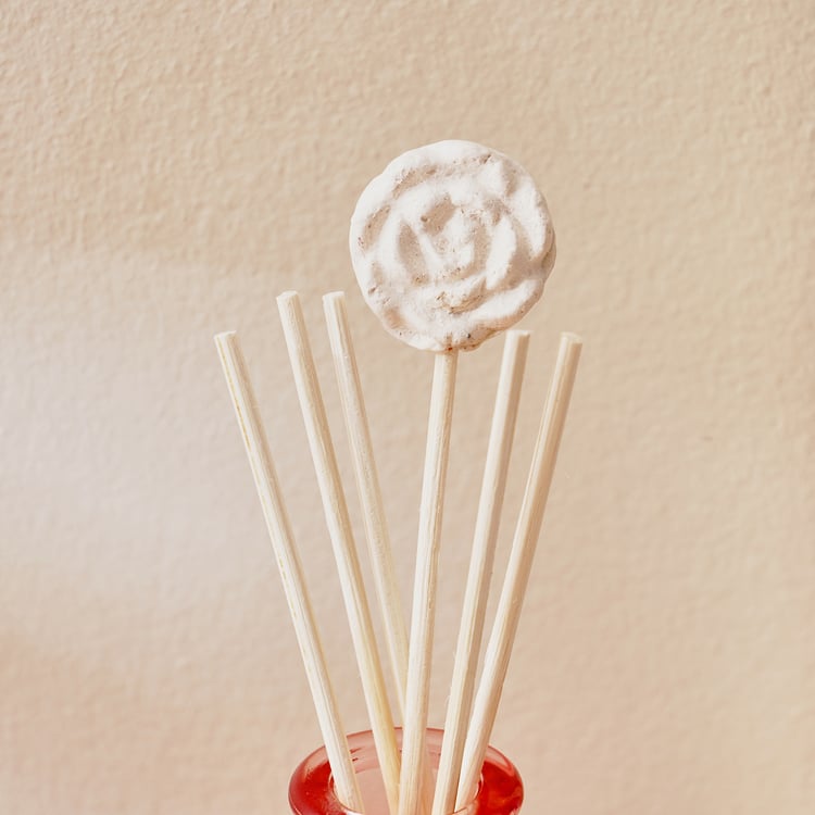 Redolence Glass Bulgarian Blush Rose Reed Diffuser Set