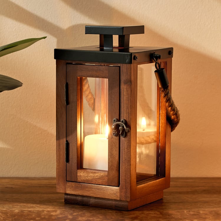 Selena Accord Wooden Lantern