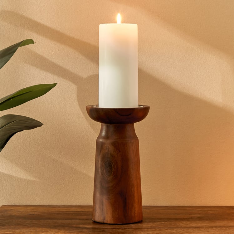 Selena Accord Wooden Candle Holder